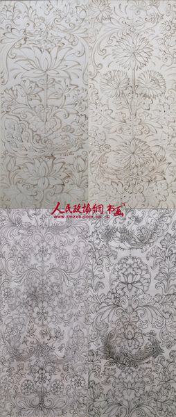 人民大會(huì)堂北大廳墻面裝飾設(shè)計(jì)——春、夏、秋、冬淡彩效果圖