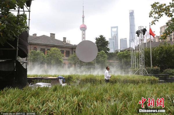 2014年9月14日，地處上海外灘源的圓明園路被布置成了一片“水稻田”，長(zhǎng)2、3百米、寬7、8米“水稻田”基本覆蓋了整條馬路。據(jù)悉，這些即將成熟的水稻是從市郊金山區(qū)運(yùn)抵過來，將作為一個(gè)商業(yè)活動(dòng)應(yīng)景的道具。