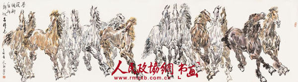 春風梳柳展翅抒懷　96cmx350cm　2011年_副本