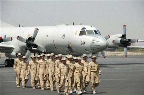 資料圖：在吉布提駐扎的日本海上自衛(wèi)隊P-3C巡邏機(jī)