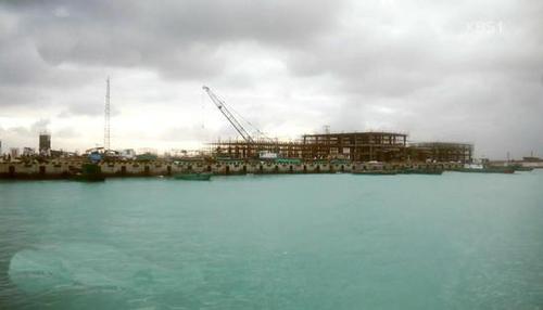 資料圖：中國永興島擴(kuò)建畫面