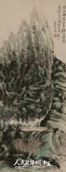 練江南岸 82×32.7cm 1953年_副本