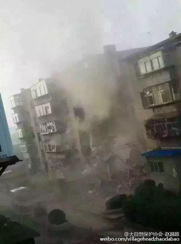 爆炸現場。