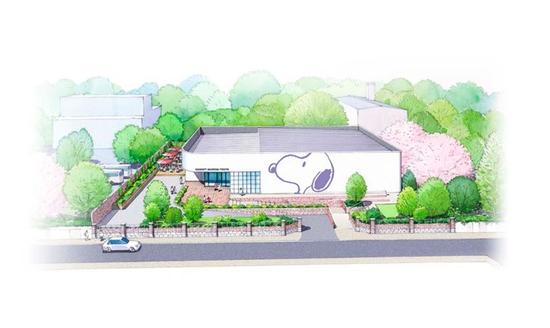 東京史努比博物館的效果圖 圖片:courtesy the Snoopy Museum Tokyo