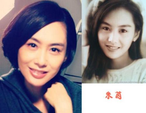 已經當媽的朱茵，似乎少了些往日的靈氣，多了一份嫻雅平淡。
