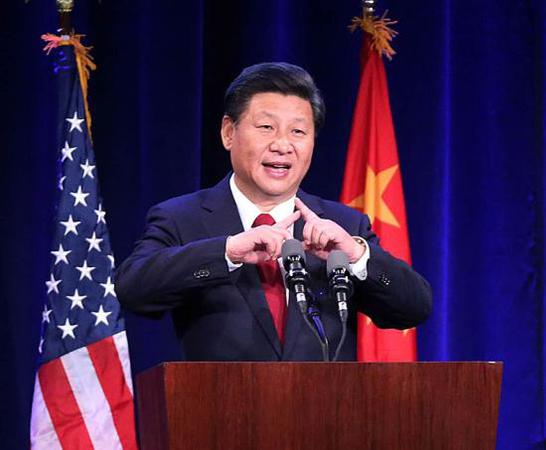 當地時間9月22日傍晚，中國國家主席習近平在美國華盛頓州西雅圖市出席華盛頓州當地政府和美國友好團體聯合舉行的歡迎宴會并發表演講。劉衛兵 攝