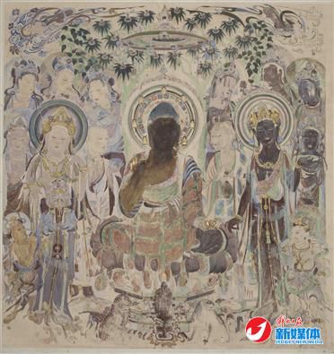 第57窟說法圖，圖片由敦煌研究院提供