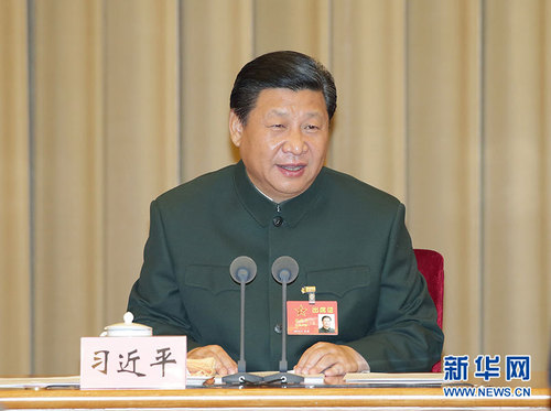 中央軍委改革工作會議11月24日至26日在京舉行。中共中央總書記、國家主席、中央軍委主席、中央軍委深化國防和軍隊改革領導小組組長習近平出席會議并發表重要講話。新華社記者李剛攝