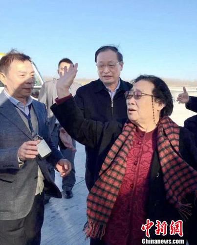北京時間12月4日13點50分，屠呦呦乘坐國航CA911航班從北京啟程飛往瑞典，領(lǐng)取諾貝爾獎。國家衛(wèi)生計生委副主任、國家中醫(yī)藥管理局局長王國強，中國工程院院士、中國中醫(yī)科學(xué)院院長張伯禮等前往機場送機。（通訊員供圖） 通訊員 攝