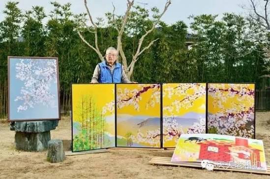 74歲日本老人 用Excel創作山水風景畫