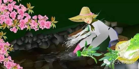 74歲日本老人 用Excel創作山水風景畫