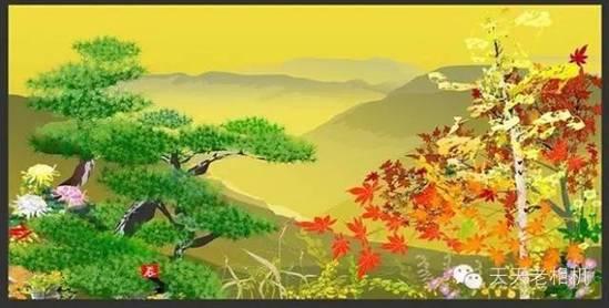 74歲日本老人 用Excel創作山水風景畫
