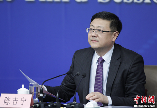資料圖。環(huán)境保護(hù)部部長陳吉寧。<a target='_blank' href='http://www.chinanews.com/'>中新社</a>記者 杜洋 攝