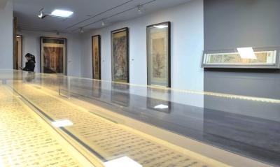 中國美術(shù)館“國寶廳”現(xiàn)場。本版圖片京華時報記者吳平攝