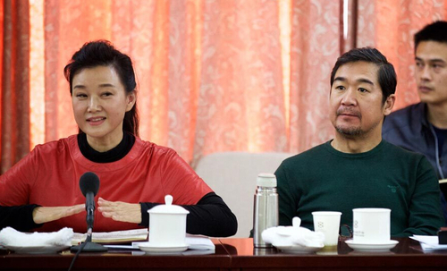 2016年3月7日，北京。全國政協(xié)十二屆四次會議文藝界別委員小組討論會上，宋祖英發(fā)言。記者 吳聞達攝