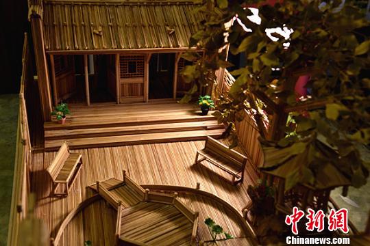 竹簽版“春秋祠”。　蘇忠國(guó)　攝