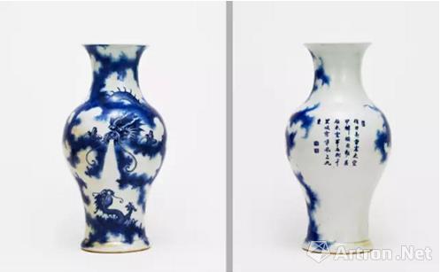 清乾隆 唐英制蒼龍教子詩文觀音瓶 估價(jià)：RMB4，000，000-6，000，000 北京匡時(shí)
