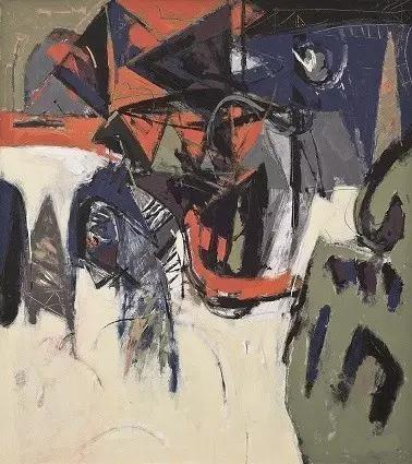 阿旺·達(dá)密·阿末，《AlunAlunKemarista》，2000，油彩、畫布，120×120 cm（佳士得提供）