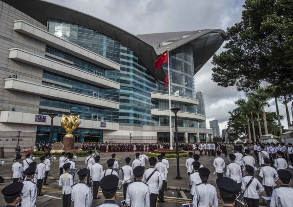 香港特區舉行升旗儀式慶祝回歸19周年