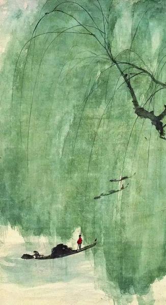 傅抱石《春風(fēng)楊柳萬(wàn)千條》