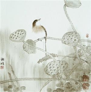 藝術(shù)家把自己的作品帶到雅集活動(dòng)現(xiàn)場(chǎng)展示。