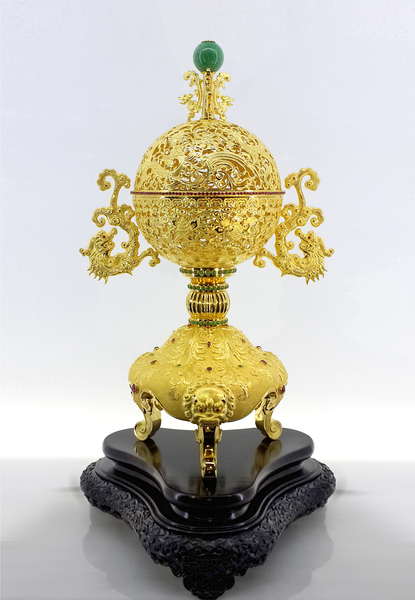 傳統首飾展區——八寶熏香爐-老鳳祥