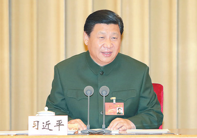 中央軍委改革工作會議11月24日至26日在京舉行。中共中央總書記、國家主席、中央軍委主席、中央軍委深化國防和軍隊改革領導小組組長習近平出席會議并發表重要講話。 新華社記者 李剛攝