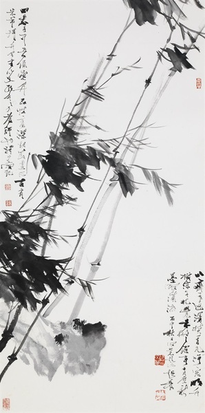 譚以文 清高亮節 136cm×68cm 譚以文 清高亮節 136cm×68cm