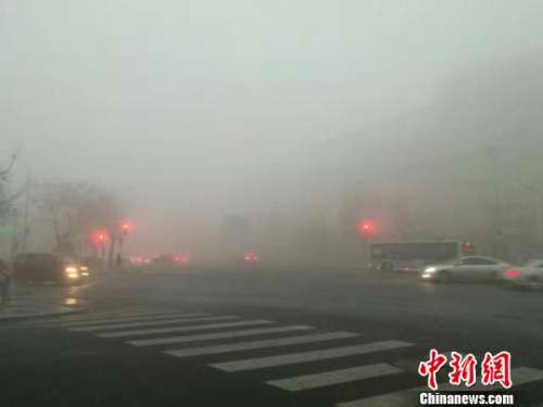 霧鎖濱城，陸、空交通受影響?！「倒怃J 攝
