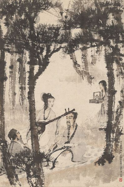 04 2016西泠秋拍 LOT3035 傅抱石 聽阮圖 成交價(jià)1380萬(wàn)