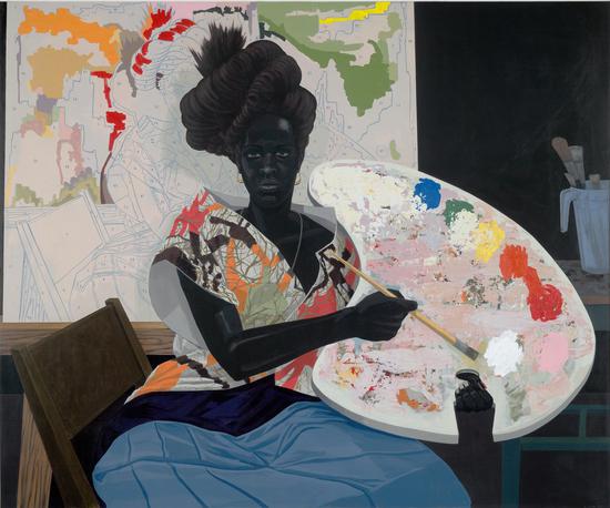 《無題（Untitled）》，PVC板上丙烯，2009年。耶魯大學美術館收藏