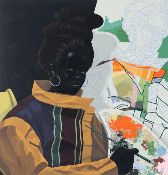 《無題之[畫家]（Untitled [Painter]）》，PVC板上丙烯，2009年。芝加哥當代藝術博物館收藏