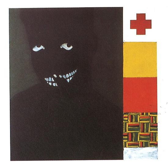 《沉默是金（Silence is Golden）》，紙板丙烯，1986年。圖片來源：大都會布勞耶分館官網