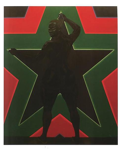 《黑色星星之二（Black Star 2）》，PVC板上丙烯，2012年。圖片來源：大都會布勞耶分館官網