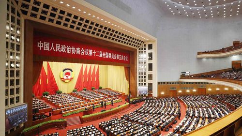 3月3日，中國人民政治協商會議第十二屆全國委員會第五次會議在北京人民大會堂開幕。 新華社記者 楊宗友 攝