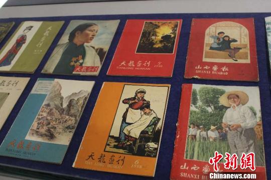 “文化記憶歷史風貌”——山西百年文化藝術(shù)期刊展7日在太原美術(shù)館開幕。　太原美術(shù)館尹卉 攝