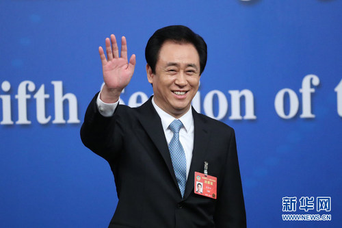 圖為全國政協(xié)常委，恒大集團(tuán)董事局主席許家印。