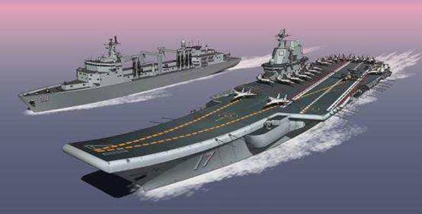 國產001A型航空母艦假想圖