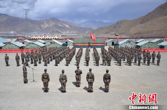 武警交通第二支隊四大隊專業練兵集訓開訓典禮現場 郭江宸 攝