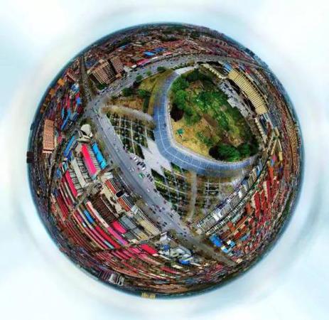 雄安新區原雄縣的全景圖。<a target='_blank' href='http://www.chinanews.com/'>中新社</a>發 周國強 攝