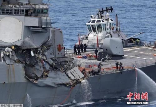 當(dāng)?shù)貢r(shí)間6月17日凌晨，美國(guó)海軍第七艦隊(duì)“菲茨杰拉德”號(hào)驅(qū)逐艦在日本近海與一艘菲律賓籍貨船相撞。