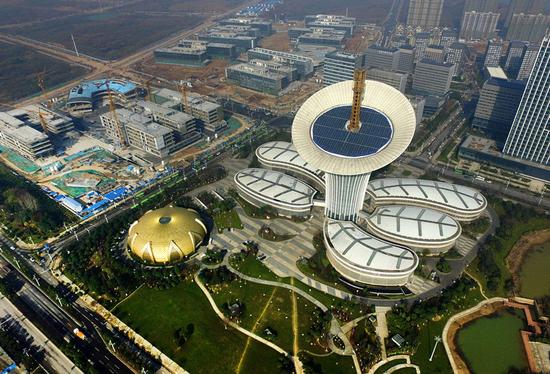 光谷六大園區之一的武漢未來科技城。新華社記者程敏 攝