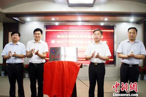 中國僑網(wǎng)18日，河北大學(xué)華文教育基地揭牌。　于俊亮　攝
