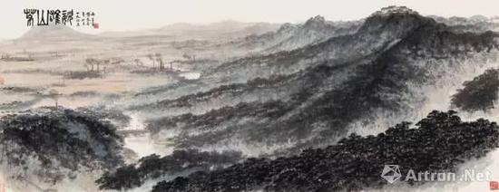 傅抱石《茅山雄姿》 成交價(jià)：1.87億元  保利拍賣(mài)
