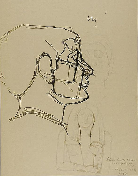 賈科梅蒂 Alberto Giacometti - 埃及手稿