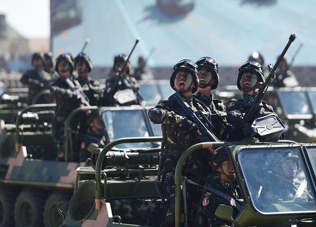慶祝中國人民解放軍建軍90周年閱兵舉行
