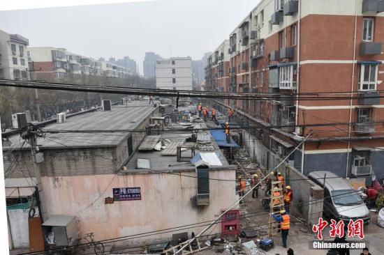 北京西城聯(lián)合執(zhí)法拆除右安門近千平米違建。 <a target='_blank' href='http://www.chinanews.com/' >中新網(wǎng)</a>記者 金碩 攝