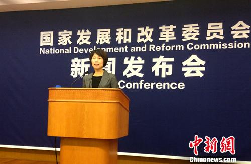 國家發改委就宏觀經濟運行情況舉行新聞發布會。<a target='_blank' href='http://www.chinanews.com/' >中新網</a>記者 李金磊 攝