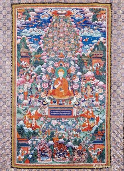 清 佚名《普寧寺弘歷佛裝像》軸