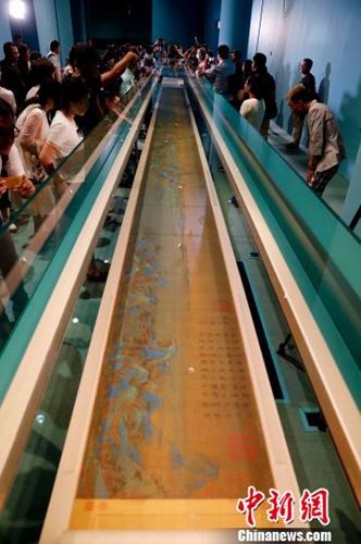 《千里江山圖》徐徐展開(kāi) 杜洋 攝